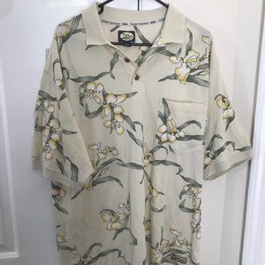Tommy Bahama Floral Pattern Polo Shirt